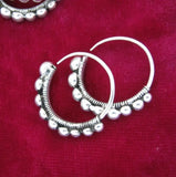Miao Silver Ethnic Retro Earrings