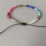 Colorful Crystal Beads Bracelet Adjustable Bangle Bohemian