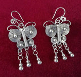 Ethnic Butterfly Shape Tassel Earrings for Women