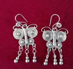 Ethnic Butterfly Shape Tassel Earrings for Women