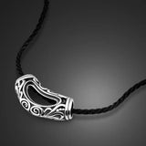 Thai Silver Pendant Rope Necklace Ethnic Jewelry