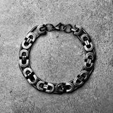 Ethnic Retro Bracelet Chain Punk Stainless Steel Thick