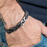 Ethnic Retro Bracelet Chain Punk Stainless Steel Thick