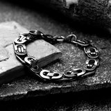 Ethnic Retro Bracelet Chain Punk Stainless Steel Thick
