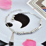 Ethnic Silver Bracelet Women's 925 Sterling Pattern Carving Solid Chain
