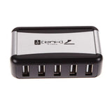 7-Port USB 2.0 Hub with Multi-Socket Power Supply Slot