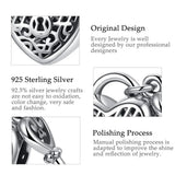 925 Silver Key of Heart Lock CZ Charms for Bracelets & Necklaces