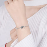 925 Silver Key of Heart Lock CZ Charms for Bracelets & Necklaces