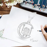925 Silver Two Sisters Swinging Pendant Necklace for Girlfriends