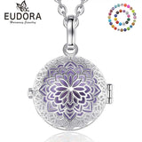 18mm Harmony Ball Flower Cage Pendant Necklace for Girlfriend
