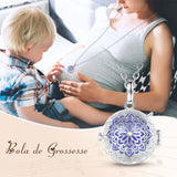 18mm Harmony Ball Flower Cage Pendant Necklace for Girlfriend