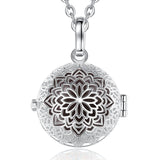 18mm Harmony Ball Flower Cage Pendant Necklace for Girlfriend