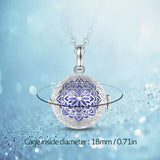 18mm Harmony Ball Flower Cage Pendant Necklace for Girlfriend
