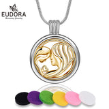 Aromatherapy Diffuser Necklace for Mom - Holds Pictures - X54G20