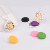 Daisy Flower Aroma Locket Necklace Essential Oil Diffuser Pendant