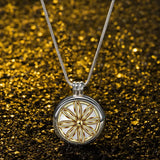 Daisy Flower Aroma Locket Necklace Essential Oil Diffuser Pendant