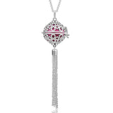 20mm Harmony Chime Flower bell Tassel Necklace for Pregnant Women