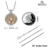20mm Tree of Life Anchor Aromatherapy Necklace Essential Oils Diffuser Pendant