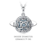 20mm Volcanic Stone Aromatherapy Necklace Celtic Knot Round Pendant Jewelry