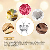 925 Silver Heart Wing Pendant Keepsake Heart CZ Locket Necklace
