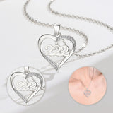 Eudora 925 Silver Angel Number Necklace 333 777 888 666 Pendant