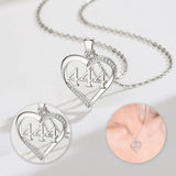 Eudora 925 Silver Angel Number Necklace 333 777 888 666 Pendant