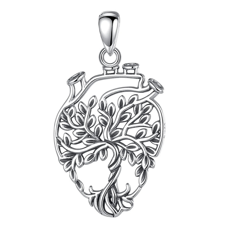Eudora Tree of Life Necklace 925 Silver - Punk Pendant