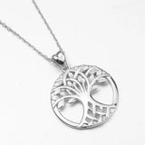 Eudora 925 Silver Celtics Knot Tree of Life Necklace for Women