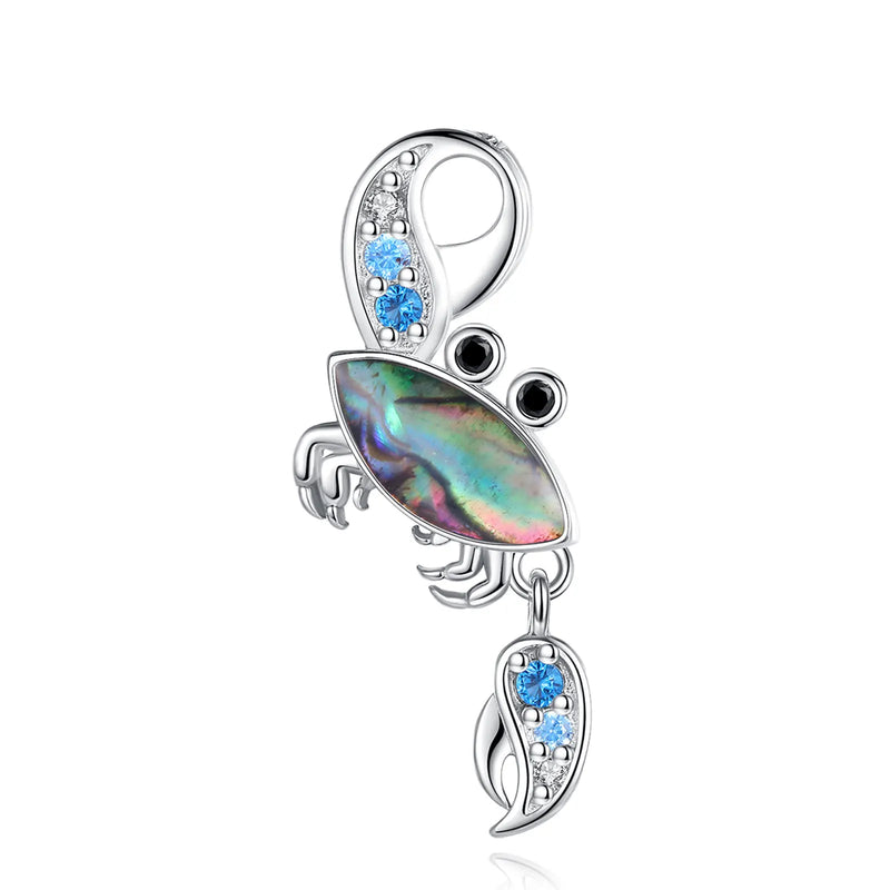 Eudora Crab Necklace Abalone Shell Pendant Zircon Party Gift