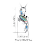 Eudora Crab Necklace Abalone Shell Pendant Zircon Party Gift