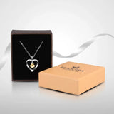 925 Sterling Silver Pet Dog Cat Bone & Footprint Pendant Necklace