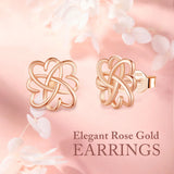 Eudora 925 Silver Flower Stud Earrings Fine Jewelry Women's Party