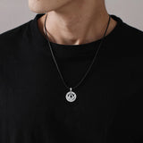 Eudora 925 Silver Masonic Pendant Guardian Necklace