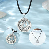 Eudora 925 Silver Masonic Pendant Guardian Necklace