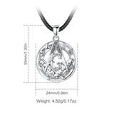 Eudora 925 Silver Masonic Pendant Guardian Necklace