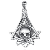 Eudora Masonic Skull Pendant Necklace