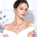 925 Silver Heart Pendant Necklace Irish Celtics Knot Jewelry For Women
