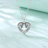 Eudora Sterling Silver Horse Necklace Celtic Knot Pendant