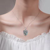 Eudora Archangel Necklace Abalone Shell Malachite Pendant