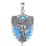 Eudora Archangel Necklace Abalone Shell Malachite Pendant