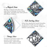 Eudora 925 Silver Sea Turtle Pendant Necklace