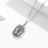 Eudora St. Michael Angel Wings Necklace 925 Silver