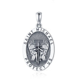 Eudora St. Michael Angel Wings Necklace 925 Silver