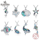 Sterling Silver Sea Turtle Necklace Abalone Pendant Ocean Jewelry Gift