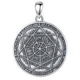 Eudora 925 Silver Archangels Necklace Pentagram Amulet Pendant