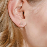 Eudora Snowflake Earrings Rose Women Jewelry Christmas