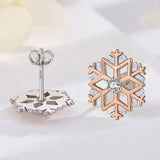 Eudora Snowflake Earrings Rose Women Jewelry Christmas