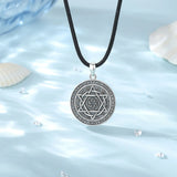 925 Silver Solomon Talisman Necklace Kabbalah Pendant