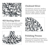 925 Silver Tree Of Life Necklace Twisted Oak Tree Charm with Chain CYD487