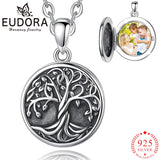 Eudora 925 Sterling Silver Tree Of Life Pendant Necklace